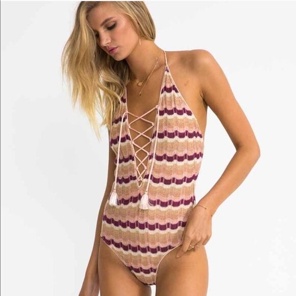 Suboo Blush Ombre One Piece Bathing Suit NWT - Picture 1 of 5